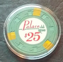 (1) $25. Palace Club CASINO CHIP - 1964 - Reno, Nevada - £39.83 GBP