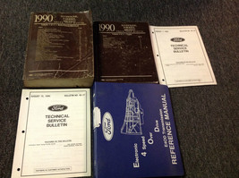 1990 Ford F-150 250 350 Econoline Bronco Trucks Service Shop Manual Set W Bull - £239.75 GBP