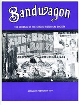 BANDWAGON Journal of the Circus Historical Society Jan 1977 Sparks Circus  - $19.78