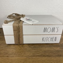 Rae Dunn wooden book stack Mom‘s Kitchen  Sweet Tag. - £14.70 GBP