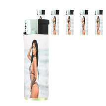 Hawaiian Pin Up Girls D10 Lighters Set of 5 Electronic Refillable Butane  - £12.59 GBP