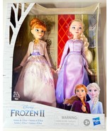 Disney Frozen 2 Palace Sisters Elsa and Anna Fashion Doll Set 2 Pack New... - £27.38 GBP