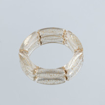 FishSheep Bohemian Transparent Gold Foil Acrylic Bracelets Wristband For Women E - £10.43 GBP