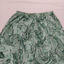 Maggie Sweet RN#120463 Women's Green Paisley A-Line Pull-On Skirt Size XL image 15