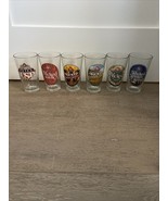 Pete&#39;s Wicked Bar Glasses 6 Red Winter Brew Ale Lager Honey Wheat Summer... - $55.00