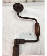 Vintage Brace and Bit Hand Ratchet Drill Auger 5&quot; Sweep Uneven Jaws For ... - £12.45 GBP