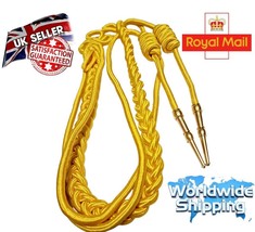Aiguillette Moon guard Gold &amp; Silver Silky with gold tags Bands Army Aig... - €20,83 EUR