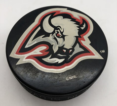 1990's Buffalo Sabres NHL Official Vintage Goat Head Red & Black Hockey Puck  - $24.74