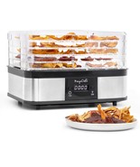 MegaChef 5 Tray Food Dehydrator with Timer and Temperature Control - $81.19