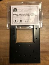 Architectural Mailboxes Black Galvanazed Steel Mailbox Mounting Board - $19.45 CAD