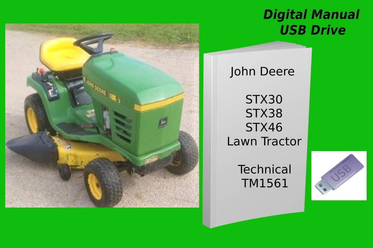 John Deere STX30  STX38  STX46 Lawn Tractor Technical Manual See Descrip... - $23.74