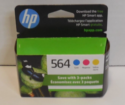 HP 564 Color Ink EXP. 09/2025 Cyan Magenta Yellow New Sealed - £17.37 GBP