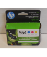 HP 564 Color Ink EXP. 09/2025 Cyan Magenta Yellow New Sealed - £17.09 GBP