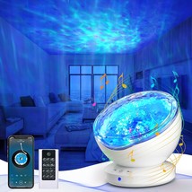 Ocean Wave Projector, Projector Wave Lights For Kids Room, Remote And Timer, 8 C - £39.95 GBP