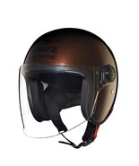 Motorcycle Helmet For  ROYAL ENFIELD OP MLG (V) Gloss Brown Copter  - $2,732.94 MXN