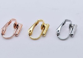 2 Pieces &quot;U&quot; Clip on Earring Converters From Pierced Earrings, Findings - £2.38 GBP