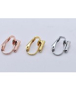 2 Pieces &quot;U&quot; Clip on Earring Converters From Pierced Earrings, Findings - $4.06 CAD