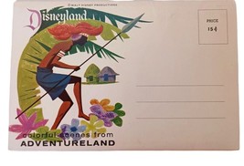 Disneyland Adventureland California CA Vintage Souvenir Folder 12 Images - £8.53 GBP