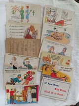 Vintage Comic Funny Cartoon Postcards, Pretty Women, Girls  L1 - £9.01 GBP