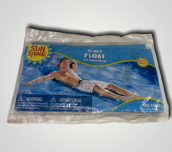 Sunshine Inflatable Blue Adult Mat Raft Mattress Swimming Pool Float 72-... - $23.96