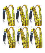 6 of CRIME SCENE DO NOT CROSS Lanyards Keychain Metal Clasp - Forensic ID - £12.52 GBP