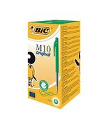 BiC M10 Medium Clic Pens - Green (Box of 50)  - $95.00