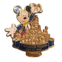 Disney Pin Cast Member I WORKED THERE July 17, 2005 50th Anniversary Dis... - £14.61 GBP