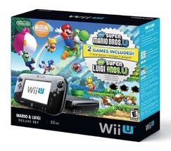 Super Mario Bros. U And Luigi U (32 Gb) Nintendo Wii U Deluxe Set (Revised). - £269.42 GBP