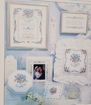Wedding Bells Cross Stitch Leaflet Book Dimensions 1988 Karen Avery 156 Sampler  - $14.99
