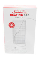 Sunbeam Heating Pad King Size Ultra Heat Techniology 12 Inch x 24 Inch - £23.21 GBP