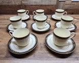 Noritake  Bone China 9733 Spell Binder Tea Cups &amp; Saucers - Set Of 8 - 1... - £44.97 GBP