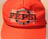 Vintage Pepsi Buffalo Rock Company Baseball Hat Cap Mesh Snapback Red pa1 - $207.89