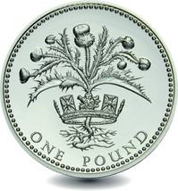 1984 Sterling Silver One Pound Proof Coin Made in UK - $37.00