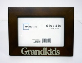 Grandkids Wooden Picture Frame Mainstays 6&quot;x4&quot; Wal-Mart Photo Holder 2010 - £4.10 GBP