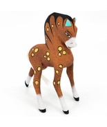 Handmade Alebrijes Oaxacan Wood Carved Painted Folk Art Horse 5&quot; Figurine - £43.51 GBP