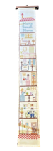 Wall Hanging Runner Home Sweet Home Needlework Embroidery Handcrafted Vintage - $25.10