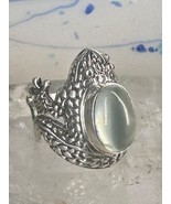 Frog ring frog band clear stone size 6.50 sterling silver women - €59,03 EUR