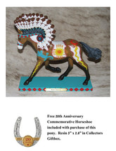 Trail Of Painted Ponies Rain Dancer~Low 1E/0254~Free 20th Anniversary Horseshoe - £68.42 GBP