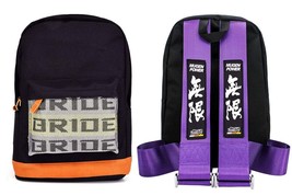 Brand New JDM Mugen Bride Racing Purple Harness Adjustable Shoulder Strap Back P - £27.46 GBP