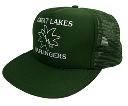 Vintage Great Lakes Haflingers Hat Cap Snap Back Green Mesh Trucker Horse GLHA - £13.99 GBP