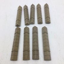 9 PLAYMOBIL Castle Wall L Connector Replacement Parts 3666 #3007667 - £11.55 GBP