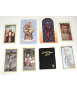 Catholic Lot of Picture Prayer Cards St Anthony Necklace Pocket Prayer Book - £10.59 GBP