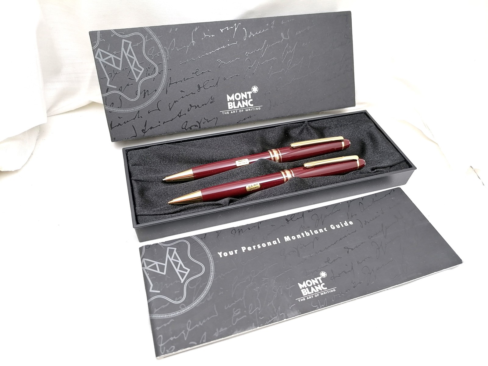 Nuevo Montblanc Meisterstuck Bordeaux Boligrafo y Pencil 100% Original - $789.87