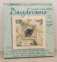Harmony Under Glass Daydreams Counted Cross Stitch Velvet Pansy Complete - £11.72 GBP