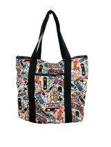 LESPORTSAC Medium Travel Zip Tote Multicolor SKATEBOARD Print 18&quot; x 15&quot; - £15.07 GBP