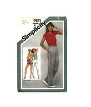 Simplicity Sewing Pattern 9875 Pants Shorts Misses Size 10 VTG - $5.61