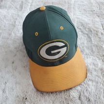 Vintage Green Bay Packers Hat Cap Snap Back Adjustable Logo Athletics Green - £14.94 GBP