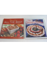 2 The Pampered Chef Cookbooks All the Best &amp; Delightful Desserts Spiral ... - £7.66 GBP