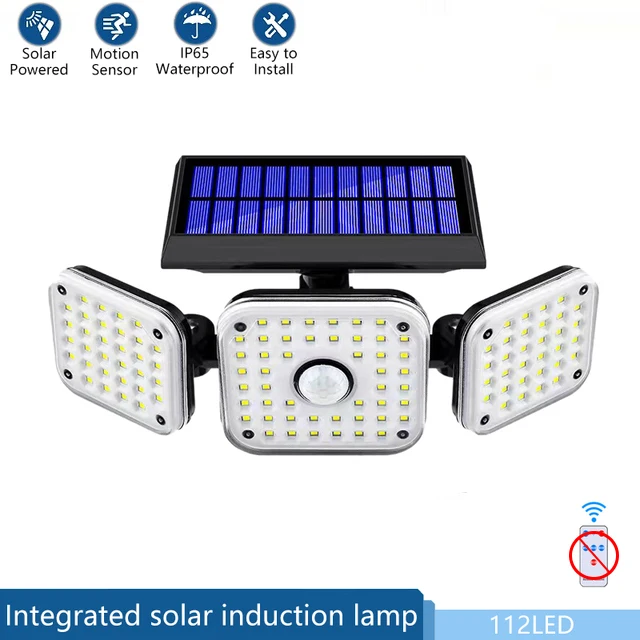 Super Bright Outdoor Solar Lights 198 COB IP65 Waterproof Outdoor Indoor Solar L - £201.51 GBP