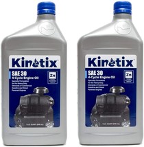 Kinetix 80003 SAE 30 Engine Oil 4-Cycle Heavy-Duty &amp; Commercial Grade 2 QUARTS - £19.89 GBP